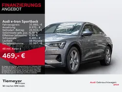Taifungrau metallic Gebraucht 2021 Audi e-tron Sportback Advanced SUV | 36.850 € (Fairer Preis)