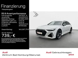 Gletscherweiß metallic Gebraucht 2025 Audi RS6 Performance Kombi | 128.930 € (Superpreis)