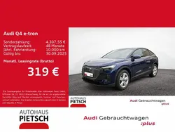 Blau Gebraucht 2024 Audi Q4 Sportback e-tron Sport SUV | 42.860 €