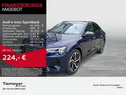 Blau Gebraucht 2022 Audi e-tron Sportback S-Line SUV | 41.440 € (Guter Preis)