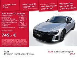 Florettsilber metallic Gebraucht 2022 Audi e-tron GT quattro Ambiente Limousine | 57.990 € (Guter Preis)