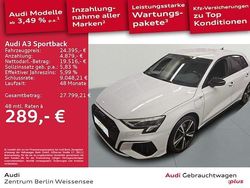 Gletscherweiß metallic Gebraucht 2023 Audi A3 Sportback e-tron S-Line Kleinwagen | 24.395 € (Fairer Preis)