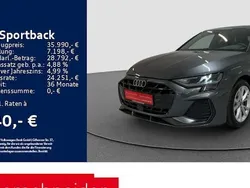 Grau Gebraucht 2025 Audi A3 Sportback S-Line Limousine | 35.990 € (Superpreis)