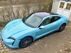 Blau Gebraucht 2021 Porsche Taycan Limousine | 55.089 € (Guter Preis)