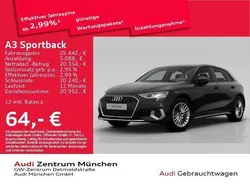 Brillantschwarz Gebraucht 2023 Audi A3 Sportback e-tron Advanced Plus Limousine | 25.442 € (Fairer Preis)