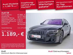 Mythosschwarz metallic Gebraucht 2023 Audi S8 Ambiente Limousine | 97.889 € (Superpreis)
