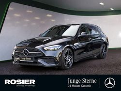 Schwarz / obsidianschwarz (metallic) Gebraucht 2023 Mercedes C300e AMG Kombi | 40.890 € (Fairer Preis)