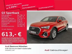 Tangorot metallic Gebraucht 2022 Audi Q3 Sportback S-Line SUV | 36.945 € (Guter Preis)