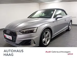 Florettsilber metallic verdeck schwarz Gebraucht 2024 Audi A5 Cabriolet Advanced Plus Cabrio | 43.800 € (Guter Preis)