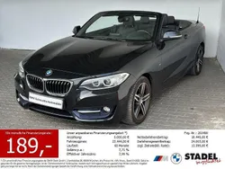 Schwarz Gebraucht 2015 BMW 220 Sport Line Cabrio | 23.444 € (Etwas zu teuer)