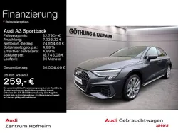 Grau Gebraucht 2024 Audi A3 Sportback S-Line Limousine | 32.790 € (Guter Preis)