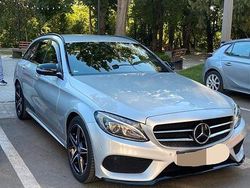 Silber Gebraucht 2016 Mercedes C220 AMG line Kombi | 15.000 € (Teuer)