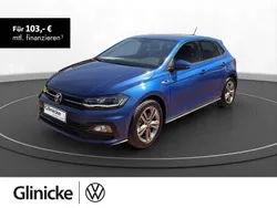 Blau Gebraucht 2021 VW Polo R-line Kleinwagen | 22.480 € (Fairer Preis)