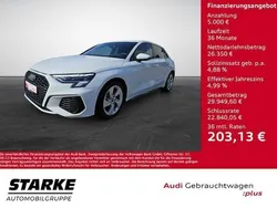 Gletscherweiß metallic Gebraucht 2024 Audi A3 S-Line | 29.960 € (Guter Preis)
