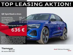 Ultrablau metallic Gebraucht 2024 Audi Q8 e-tron S-Line SUV | 65.770 €
