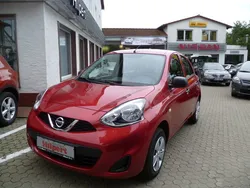 Rot metallic Gebraucht 2015 Nissan Micra Comfort Kleinwagen | 10.690 €