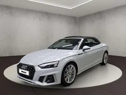 Gletscherweiß metallic/verdeck schwarz Gebraucht 2024 Audi A5 Cabriolet S-Line Cabrio | 53.500 € (Teuer)