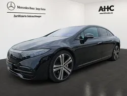 Metalliclack obsidianschwarz Gebraucht 2022 Mercedes EQS580 Limousine | 64.950 € (Fairer Preis)