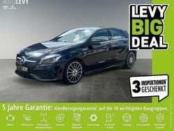 Nachtschwarz uni Gebraucht 2018 Mercedes A180 AMG line Limousine | 18.888 € (Guter Preis)