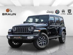Schwarz Gebraucht 2024 Jeep Wrangler Sahara SUV | 58.850 € (Fairer Preis)