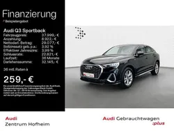 Mythosschwarz metallic Gebraucht 2024 Audi Q3 Sportback S-Line SUV | 36.999 € (Superpreis)