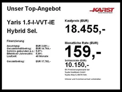Nachtblau mica metallic, dach weiss Gebraucht 2021 Toyota Yaris Hybrid Style | 18.455 € (Superpreis)