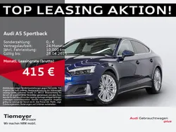 Navarrablau metallic Gebraucht 2024 Audi A5 Sportback Advanced Plus Limousine | 45.260 € (Teuer)