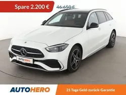 Weiß Gebraucht 2024 Mercedes C300e AMG line Limousine | 44.450 € (Superpreis)
