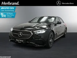 Metalliclack obsidianschwarz Gebraucht 2024 Mercedes E200 AMG Limousine | 51.550 € (Etwas zu teuer)