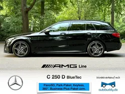 Schwarz Gebraucht 2018 Mercedes C250 AMG line Limousine | 19.800 € (Guter Preis)