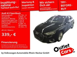 Schwarz Gebraucht 2022 Audi A3 Sportback Limousine | 23.791 € (Fairer Preis)