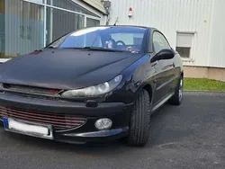 Nacht schwarz metallic Gebraucht 2002 Peugeot 206 CC Platinum Cabrio | 999 € (Guter Preis)