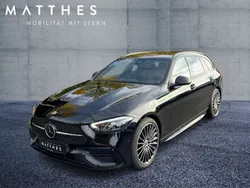 Schwarz Gebraucht 2024 Mercedes C220 AMG Limousine | 42.449 € (Fairer Preis)