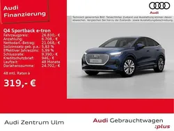 Navarrablau metallic Gebraucht 2022 Audi Q4 Sportback e-tron Advanced SUV | 26.830 € (Guter Preis)