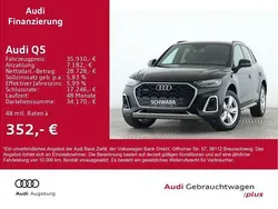 Mythosschwarz metallic Gebraucht 2022 Audi Q5 S-Line SUV | 35.910 € (Superpreis)