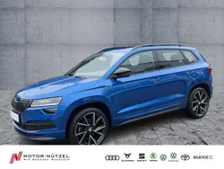 Raceblau metallic Gebraucht 2021 Skoda Karoq SportLine SUV | 30.920 € (Fairer Preis)