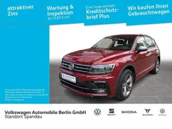7h ruby red metallic Gebraucht 2019 VW Tiguan Allspace Highline SUV | 28.990 € (Guter Preis)