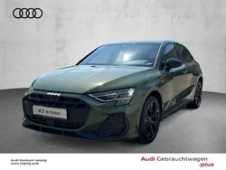 Distriktgrün metallic Gebraucht 2025 Audi A3 Sportback e-tron S-Line Limousine | 46.900 € (Superpreis)