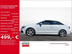 Weiss Gebraucht 2017 Audi A3 Cabriolet S-Line Cabrio | 26.250 € (Teuer)
