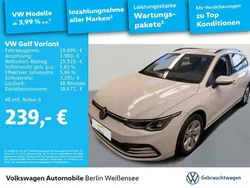 Pure white Gebraucht 2021 VW Golf VIII Life Kombi | 19.899 € (Fairer Preis)