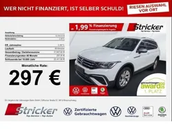 Pure white Gebraucht 2024 VW Tiguan Allspace Life SUV | 33.949 € (Superpreis)