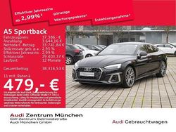 Schwarz Gebraucht 2022 Audi A5 Sportback S-Line Kleinwagen | 37.386 € (Fairer Preis)