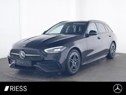 Metalliclack obsidianschwarz Gebraucht 2024 Mercedes C220 AMG Kombi | 42.400 € (Fairer Preis)