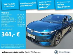 Aquamarinblau metallic Gebraucht 2024 VW ID.7 Pro Limousine | 50.490 € (Fairer Preis)