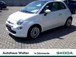 Weiss / gelato weiss Gebraucht 2020 Fiat 500 Lounge Limousine | 13.900 € (Fairer Preis)