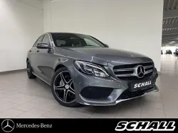 Grau Gebraucht 2018 Mercedes C220 AMG Limousine | 29.488 € (Teuer)