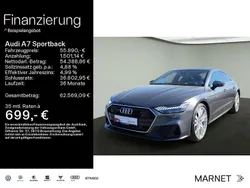 Grau Gebraucht 2022 Audi A7 Sportback S-Line Kleinwagen | 55.890 € (Etwas zu teuer)