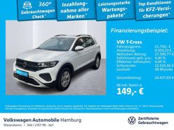 0q pure white Gebraucht 2024 VW T-Cross Life SUV | 21.750 € (Fairer Preis)