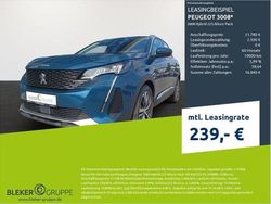 Celebes blau (metallic) Gebraucht 2021 Peugeot 3008 Allure SUV | 20.780 € (Superpreis)