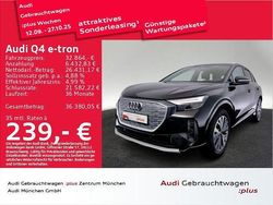 Mythosschwarz metallic Gebraucht 2022 Audi Q4 e-tron Advanced SUV | 32.864 € (Etwas zu teuer)